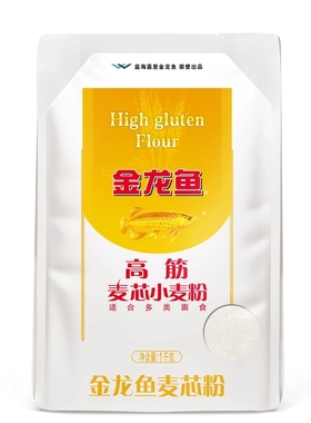 金龙鱼高筋麦芯小麦粉1kg袋装家用包子饺子馒头手擀面高筋面粉