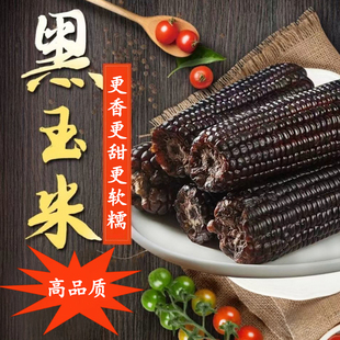 黑甜糯玉米真空包独立包装玉米棒早餐粗粮新鲜现摘黑糯玉米
