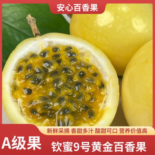 钦蜜9号黄金百香果新鲜水果5斤大果包邮应季黄金果纯甜饮料自制