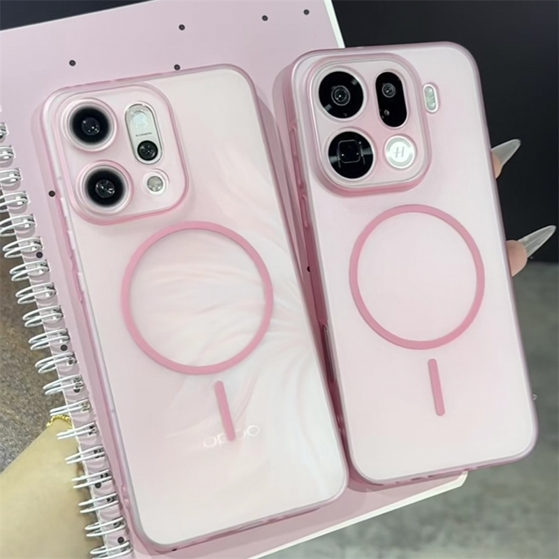 轻薄细圈磁吸适用小米17Promax手机壳新款15pro磨砂肤感半透14PRO个性男女款糖果色全包TPU防摔软壳