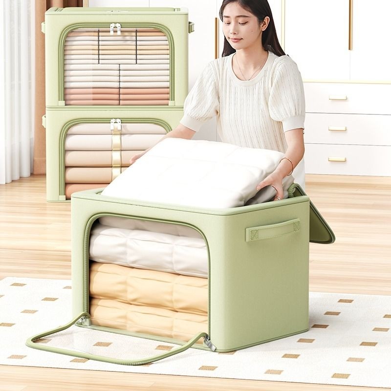 衣服收纳箱家用衣柜收纳整理盒衣物被子储物神器布艺折叠箱子防霉