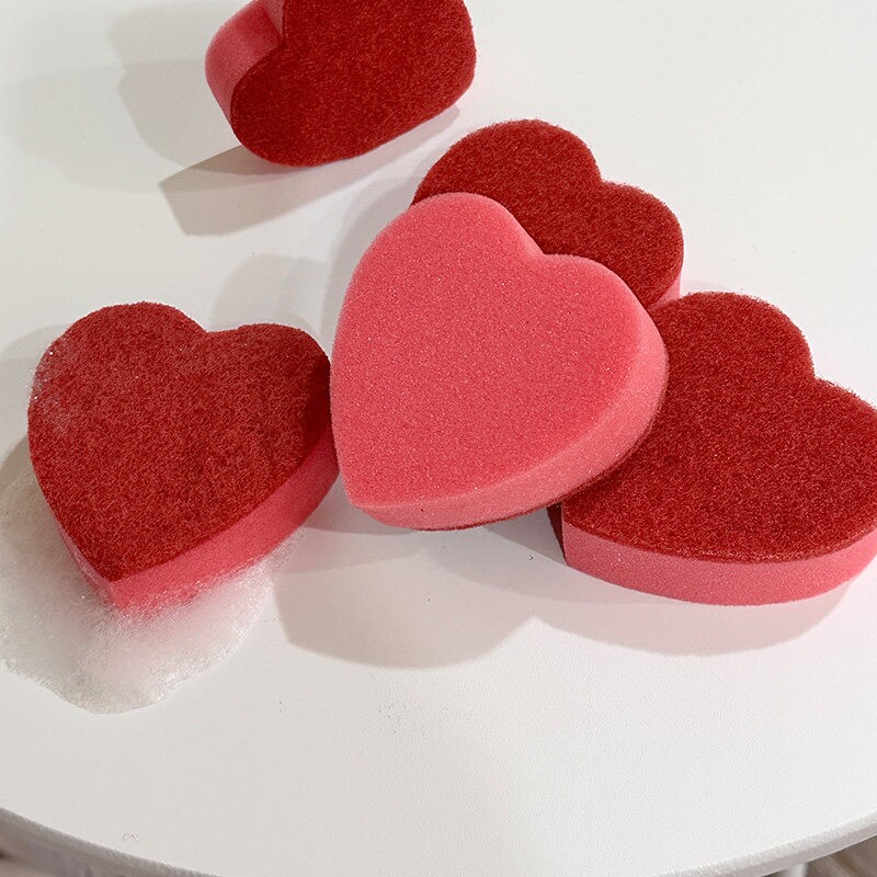 厨房洗碗海绵擦洗刷可爱锅刷百洁布不沾油双面清洁海绵刷多规格