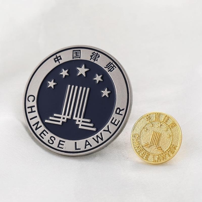 律师袍西服胸章领结胸章出庭领带金属领结红色胸徽胸章款律师袍