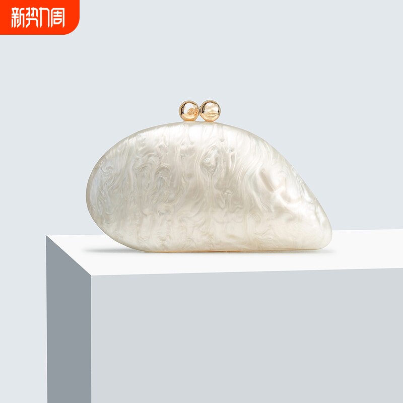 女士新款压包亚克力晚宴包单肩斜跨婚礼宴会手拿包链条包