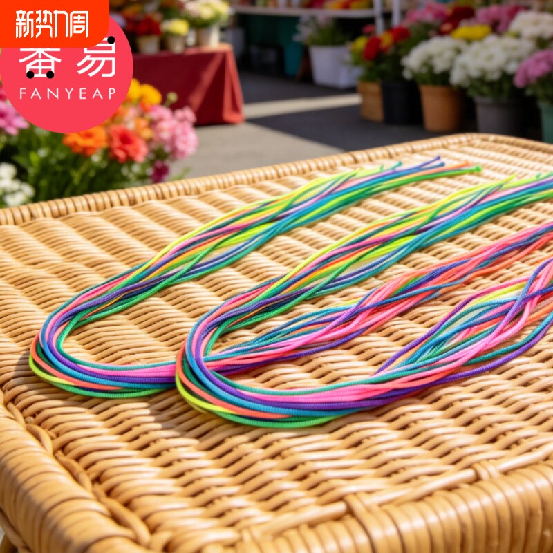 编发彩绳A1vl001-甜酷风编发彩带脏脏辫发绳七彩编发带头饰饰