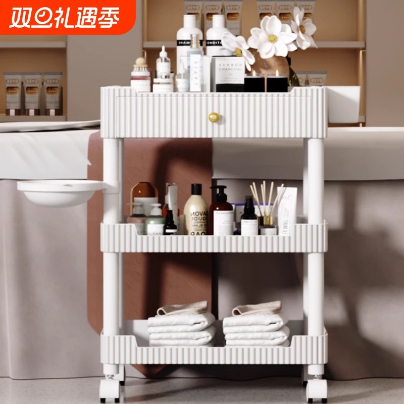 美容院专用小推车手推车置物架护理仪器车纹绣工具车两层移动收纳