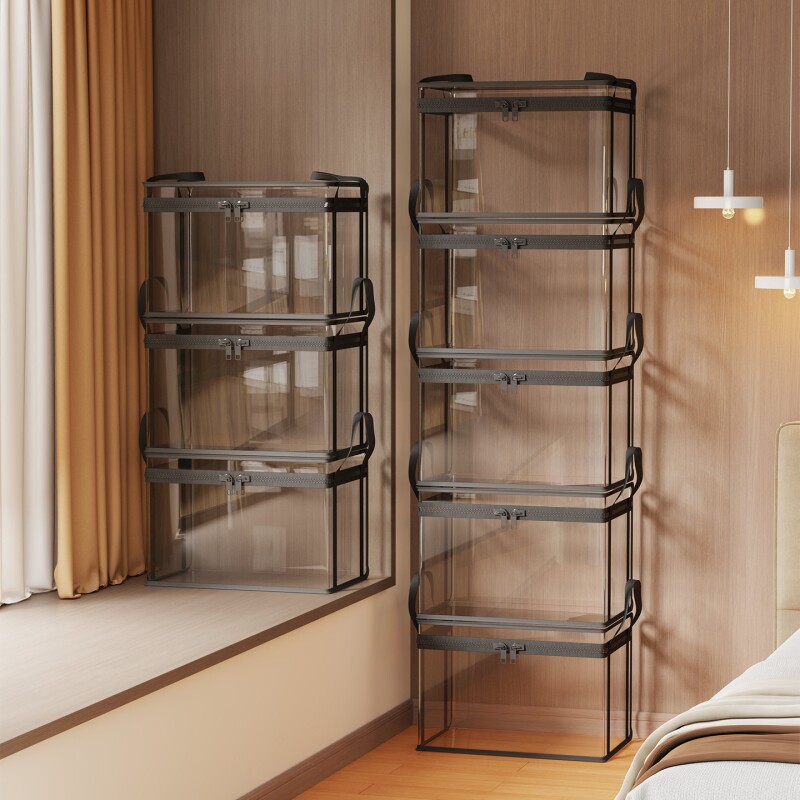 娃娃收纳桶家用大容量儿童放玩偶透明防尘收纳箱毛绒玩具收纳神器