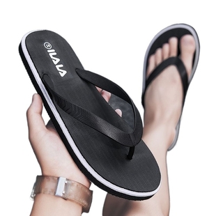 韩版 海峡虎人字拖男防滑夹脚轻便室外休闲沙滩凉拖鞋 时尚