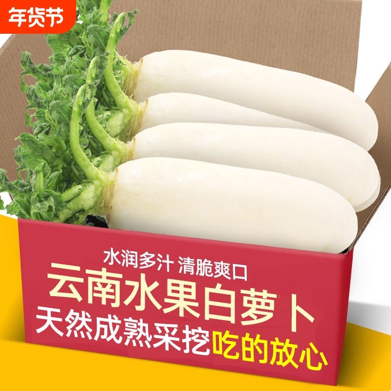 云南大理现挖水果大个白萝卜新鲜蔬菜农家辛辣甜青罗卜胡萝卜当季,水产肉类/新鲜蔬果/熟食,萝卜/胡萝卜,淘宝优惠券,粉丝福利购,淘宝优惠卷