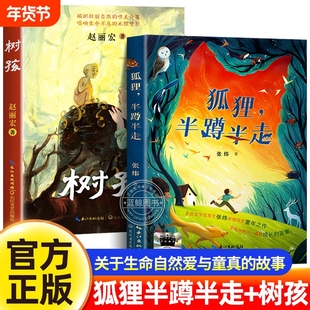 【官方正版】狐狸半蹲半走+树孩小学六年级bi读课外书寒假阅读经典书目茅盾文学奖得主张炜深情回望童年之作儿童文学睡前故事书籍