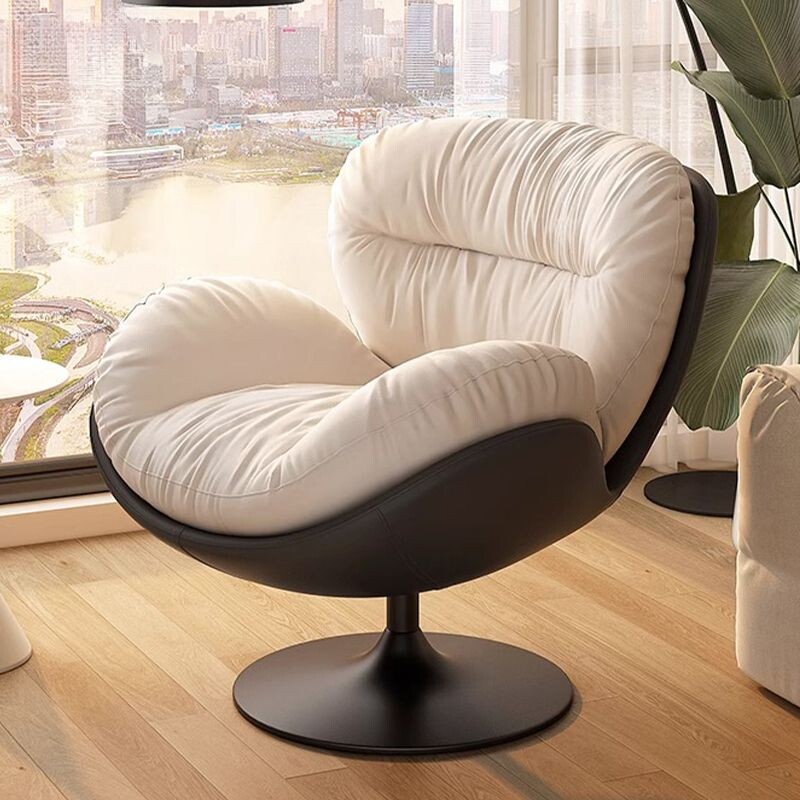 北欧单人旋转蛋壳沙发椅家用客厅阳台卧室轻奢懒人休闲沙发阅读椅
