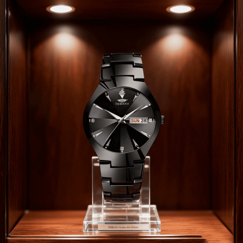 正品瑞士全自动非机械表手表男士学生韩版时尚潮双日历防水表夜光