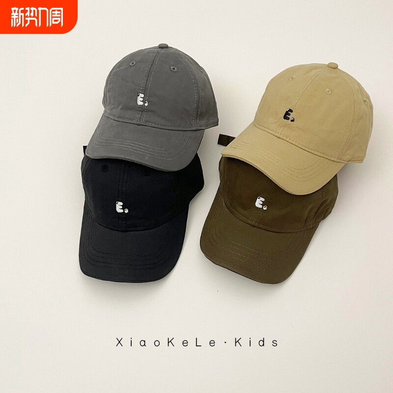 ins儿童帽子韩版刺绣宝宝棒球帽春秋2岁男孩鸭舌帽女童洋气百搭潮