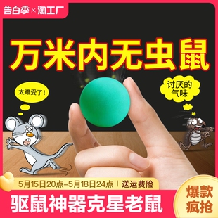 驱鼠神器克星老鼠赶器虫鼠特效药丸家用防扑捉灭鼠室内一窝端驱赶