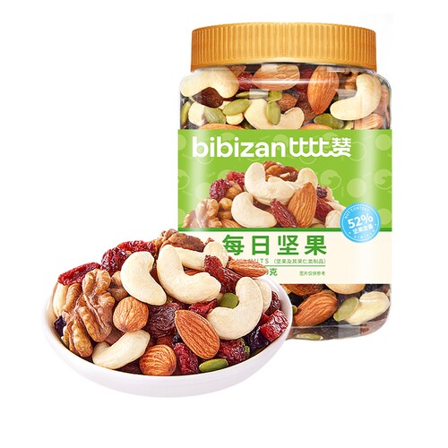 比比赞每日坚果罐装395g多规格可选果仁