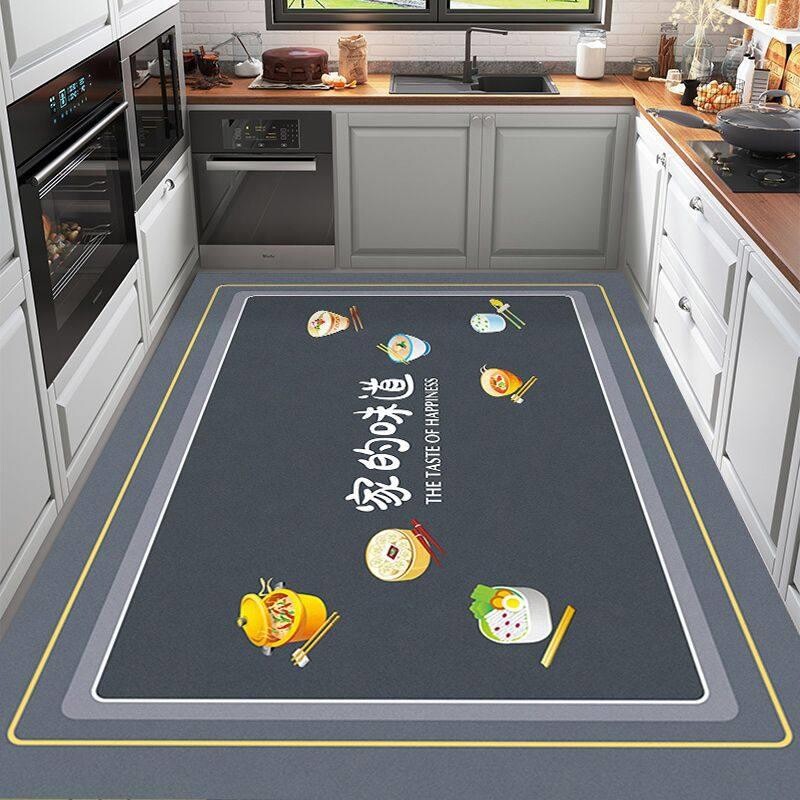 厨房防潮地垫大面积满铺耐脏地毯吸水可裁剪垫子家用免洗地板卧室