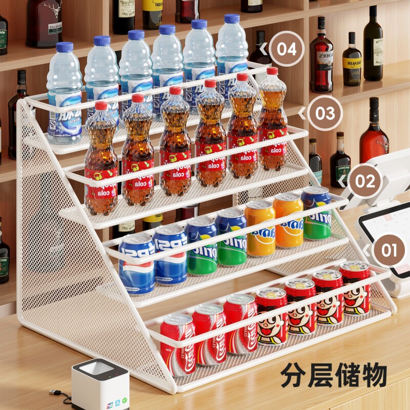 超市便利店收银台促销展示架图片