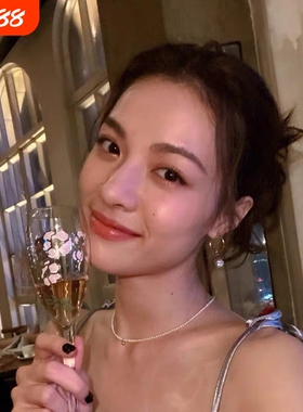 钟楚曦同款Choker天然珍珠小粒复古美国14K包金女颈链项链少女感