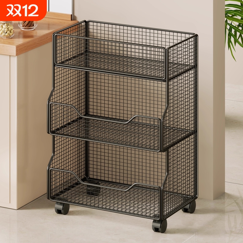 厨房蔬菜置物架放水果家用落地多功能收纳台面调料多层菜篮菜架子