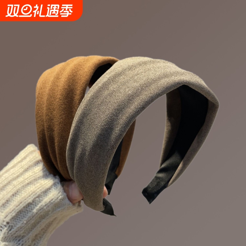 宽边复古秋冬针织发箍2025新款头箍压发洗脸发卡发带头饰发饰加厚