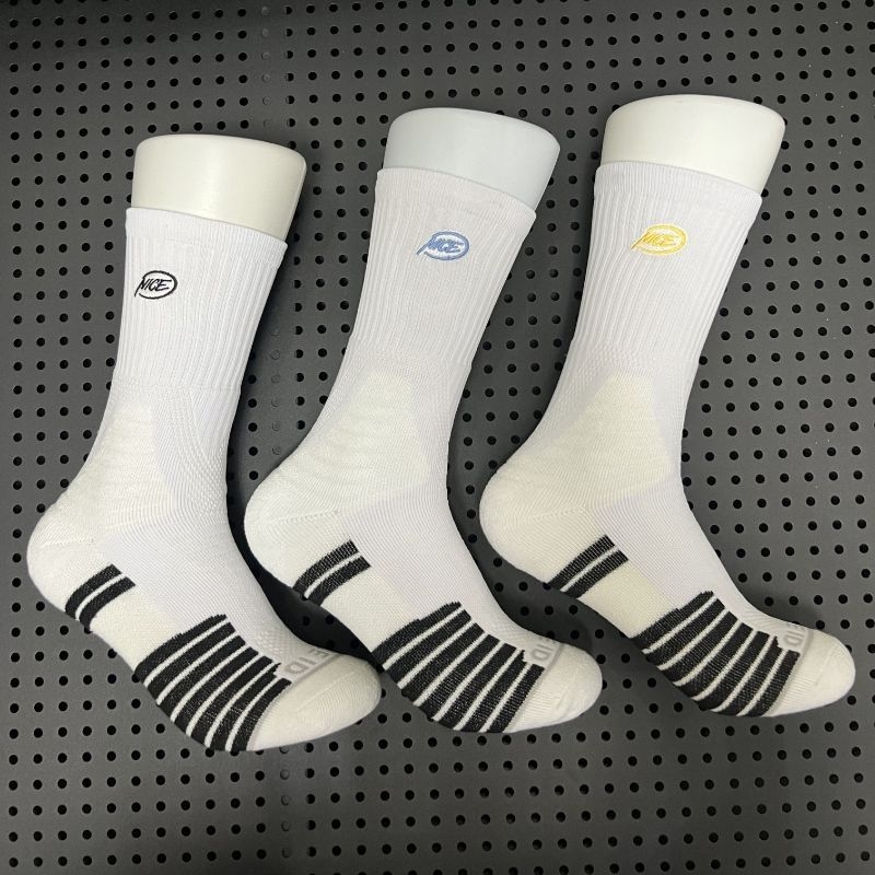 篮球袜美式高筒精英袜加厚毛巾底防滑缓震吸汗透气运动袜男子