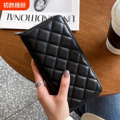 女士钱包女长款多功能皮夹2025新款时尚卡包手拿包钱夹拉链大容量