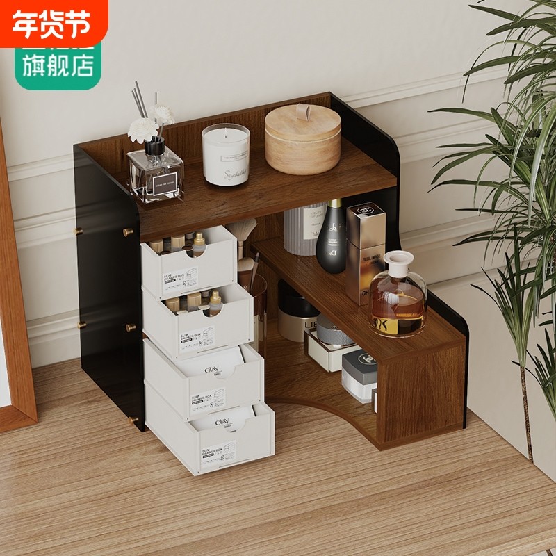 化妆品收纳盒梳妆台转角置物架亚克力多层香水架面膜护肤品置物架,住宅家具,搁板/置物架/家用陈列架,淘宝优惠券,粉丝福利购,淘宝优惠卷
