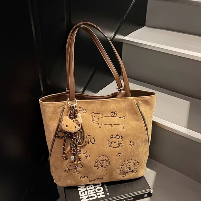 艾米兔女包2025新款潮流洋气质感手提单肩大容量百搭通勤双肩包