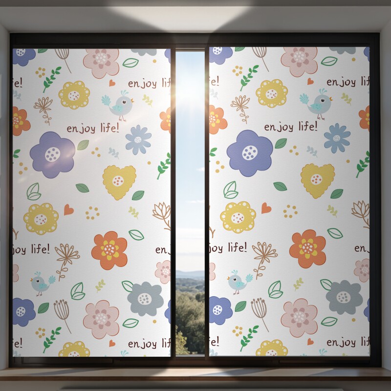 全遮光贴纸卫生间玻璃贴膜防窥防走光浴室磨砂窗户纸窗户遮阳神器