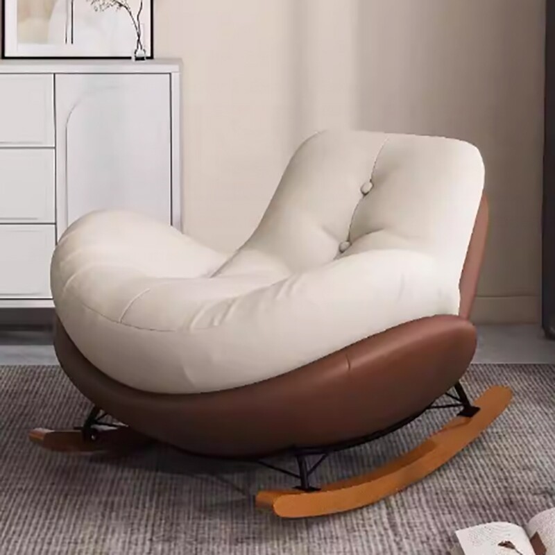 b企鹅单人摇椅懒人沙发大人躺椅成人客厅阳台家用休闲卧室摇久坐