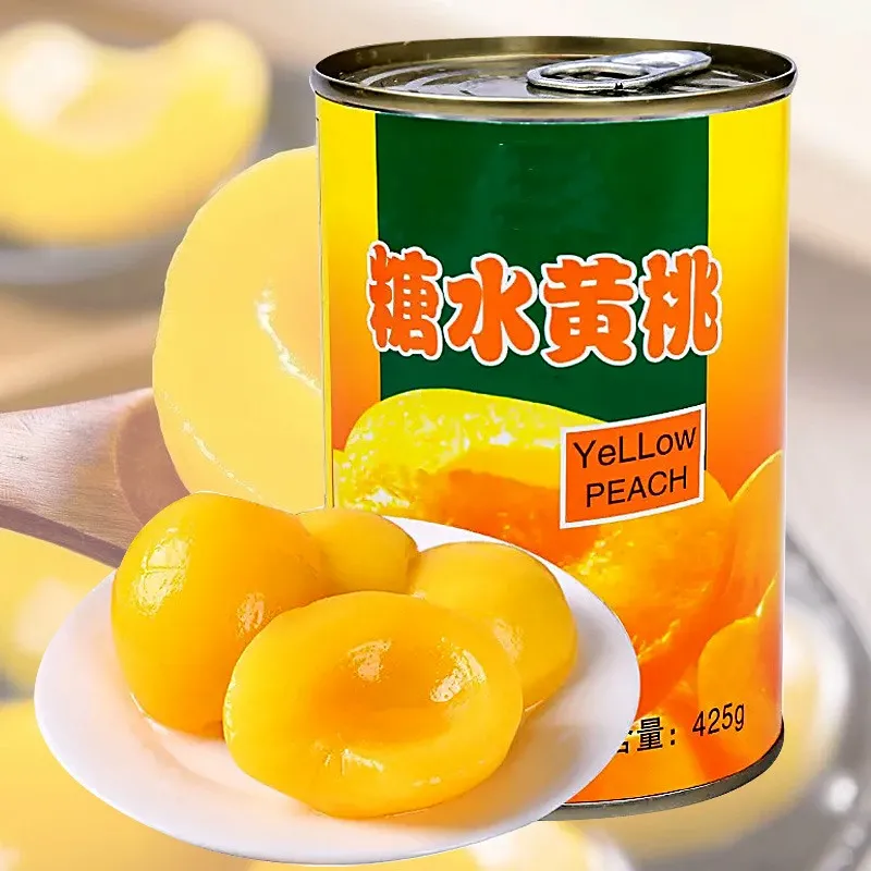砀山马口铁半开黄桃罐头425g