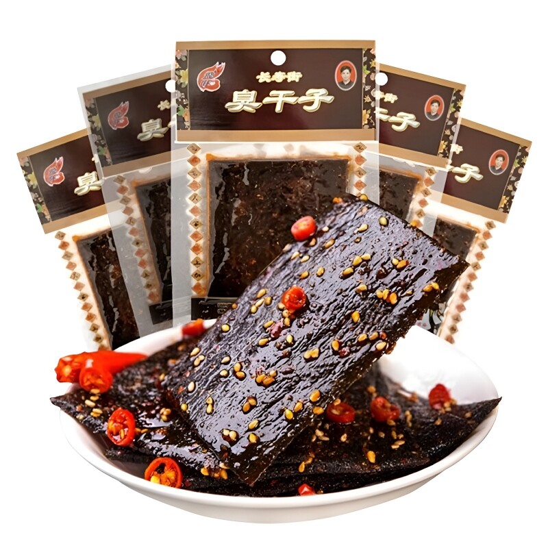 湖南特产飞旺臭干子辣条臭豆腐怀旧面筋黑麻辣片休闲小吃经典零食