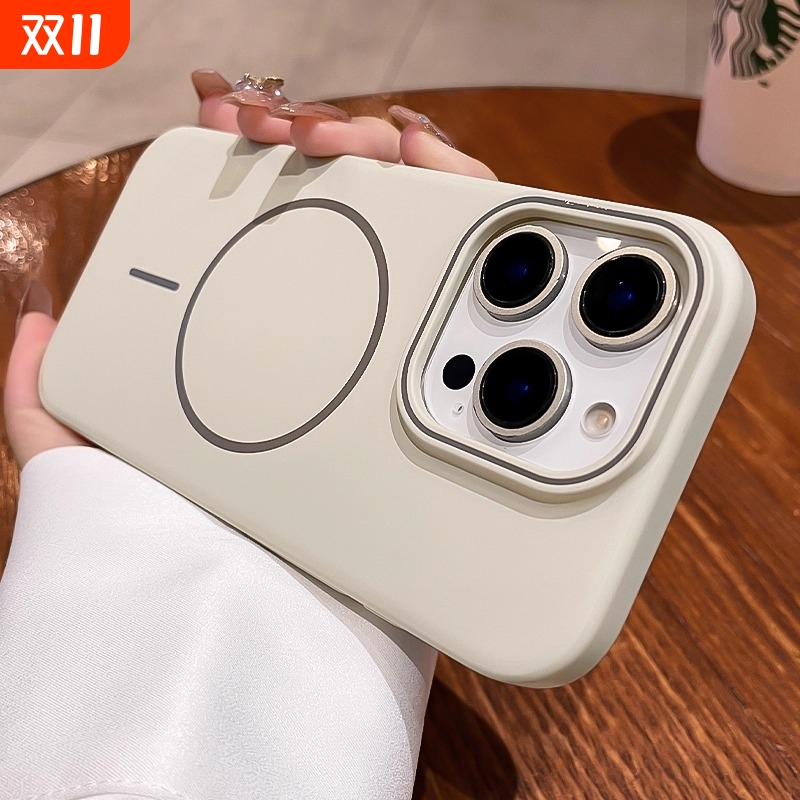 适用苹果16promax手机壳新款iPhone16磁吸保护套15pro高级感14pro男女款13的全包防摔15plus超薄简约磨砂好看