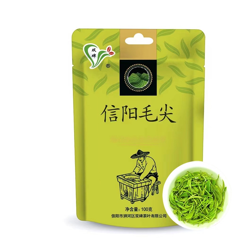 双碑信阳毛尖绿茶2024新茶雨前高山嫩芽浓香型春茶叶袋装100g原产 茶 信阳毛尖 原图主图