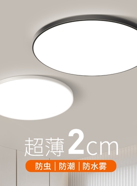 led三防灯吸顶灯卫生间阳台过道灯中山灯具卧室厨房客厅超薄浴室