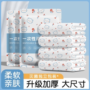 一次性浴巾毛巾加厚便携旅行酒店旅游必备神器双人四件不掉毛重复