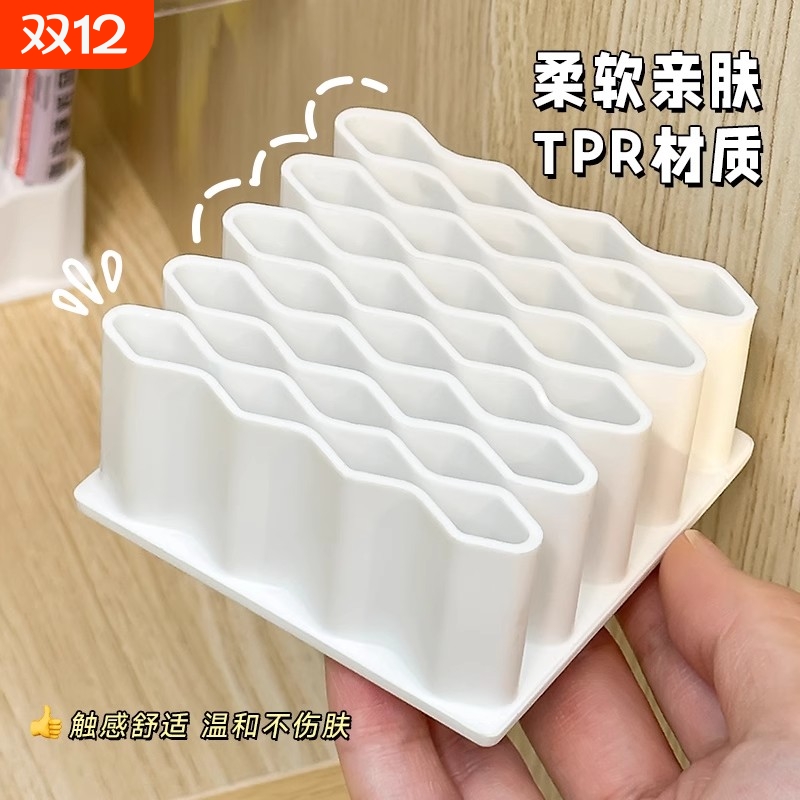 药膏收纳架分格管状药整理神器桌面放胶水条状药品软膏药物置药盒