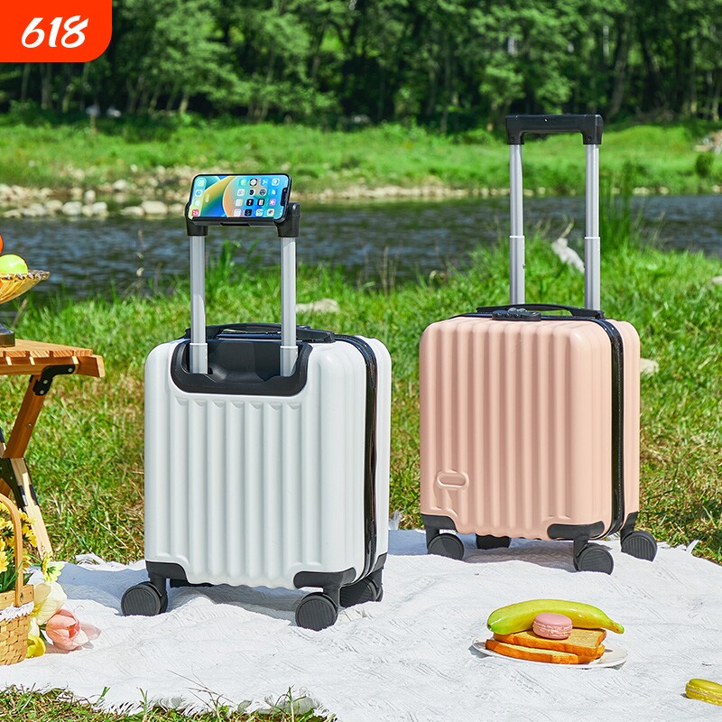 超轻便可登机行李箱小型14寸春秋旅行拉杆密码皮箱子女上飞机迷你