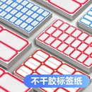 不干膠標簽紙標簽貼分類貼口取紙批發自粘姓名貼小學生名字貼手寫價格貼倉庫辦公用品標記貼紅色記號鑰匙藍色