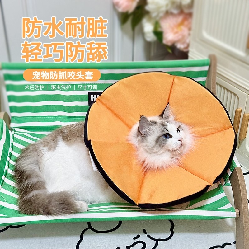 狗狗伊丽莎白圈猫咪脖套防水防添围脖小狗加深软项圈宠物绝育用品
