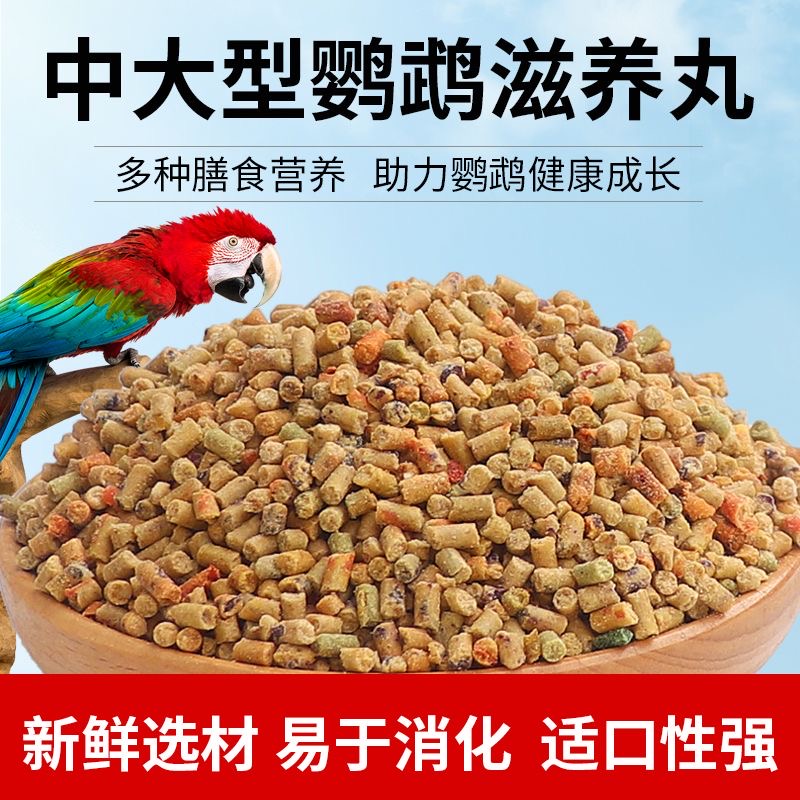 高能灰鹦鹉饲料金太阳虎皮玄凤牡丹小太阳和尚金刚鸟粮滋养丸粮食