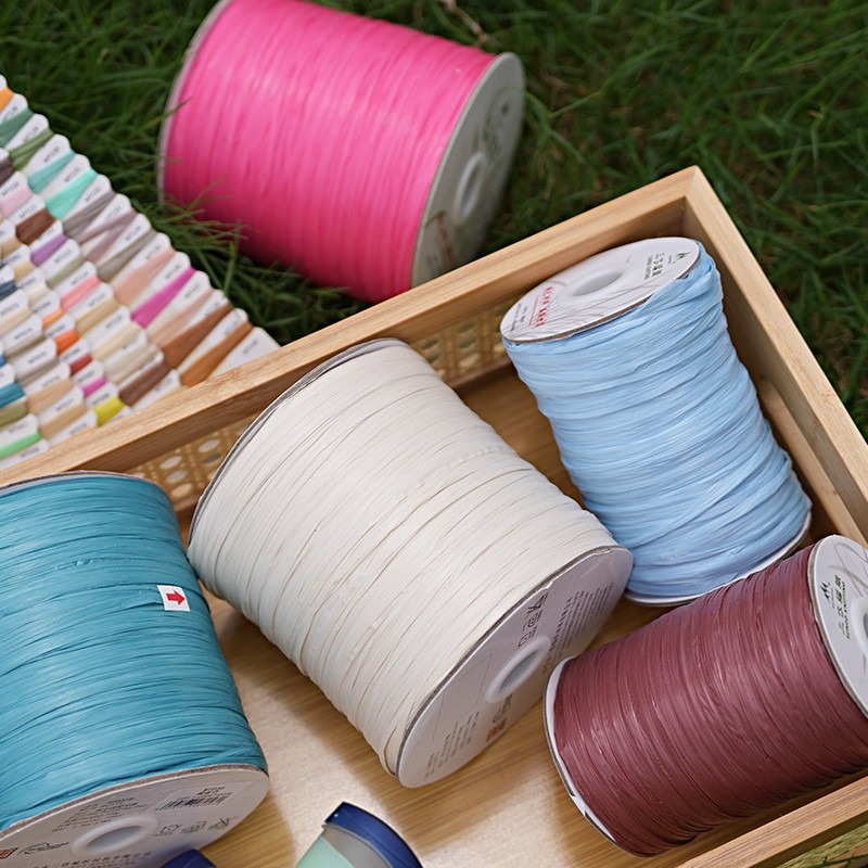 拉菲草编织材料玛特草线 手工DIY夏凉帽与草编包材料包