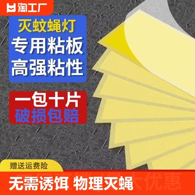 灭蝇纸粘捕式灭蚊灯粘蝇粘虫板灭蝇灯专用粘纸苍蝇纸纸板飞虫蚊蝇