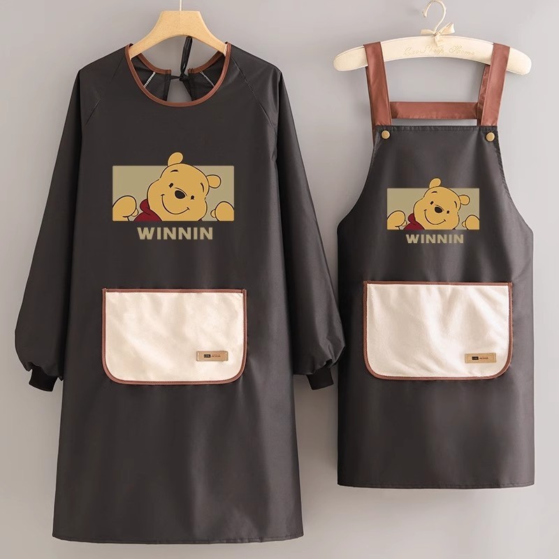 长袖围裙女厨房做饭家用罩衣防水防油可擦手秋冬季专用工作服卡通,家庭/个人清洁工具,围裙,淘宝优惠券,粉丝福利购,淘宝优惠卷