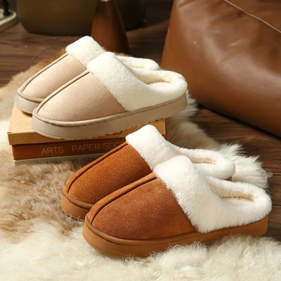 绒面厚底家居拖鞋|超1000次加购