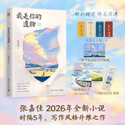 我是你的遗物【赠上上签 贴纸 明信片 书签】张嘉佳2026新书 四部曲终章 时隔5年写作风格升维突破之作 现代文学小说故事随笔