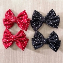 发夹发卡开画少女漫沈月左千黛同款 红色波点蝴蝶结日系jk发饰学院