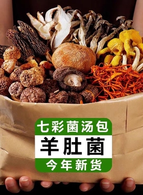 云南菌菇汤料包干货菌汤包蘑菇煲汤食材羊肚菌炖鸡汤野生炖汤竹荪