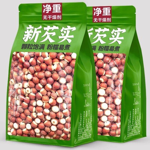 芡实旗舰店正品干货500g特级中药材鸡头米欠实半开新鲜肇庆茨实