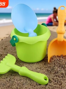儿童沙滩玩具宝宝海边玩挖沙工具戏水沙漏户外挖土沙子铲子桶套装